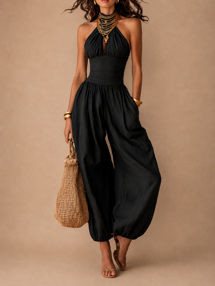 Daniela - bohemian halter jumpsuit