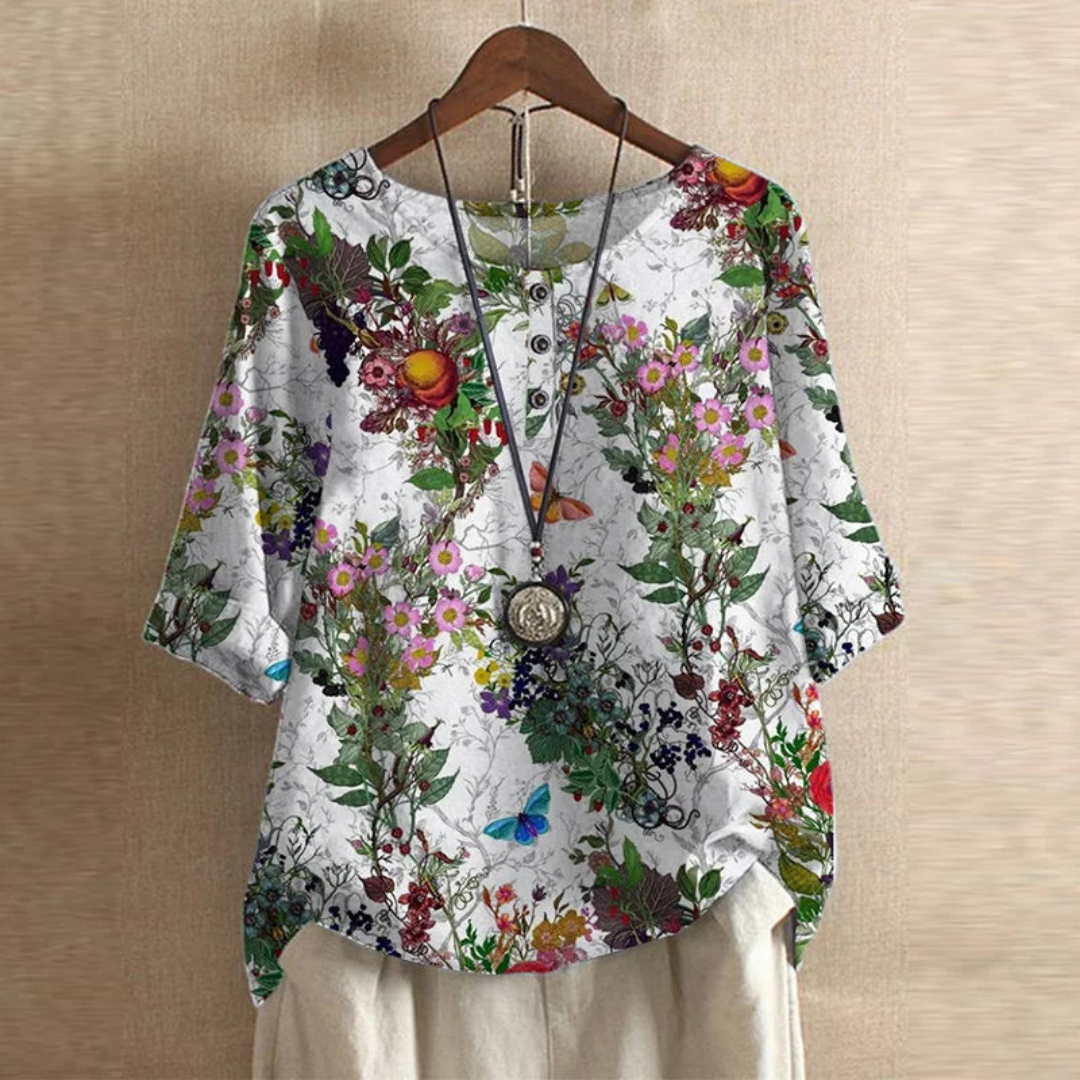 Tessa | Vintage Floral Blouse