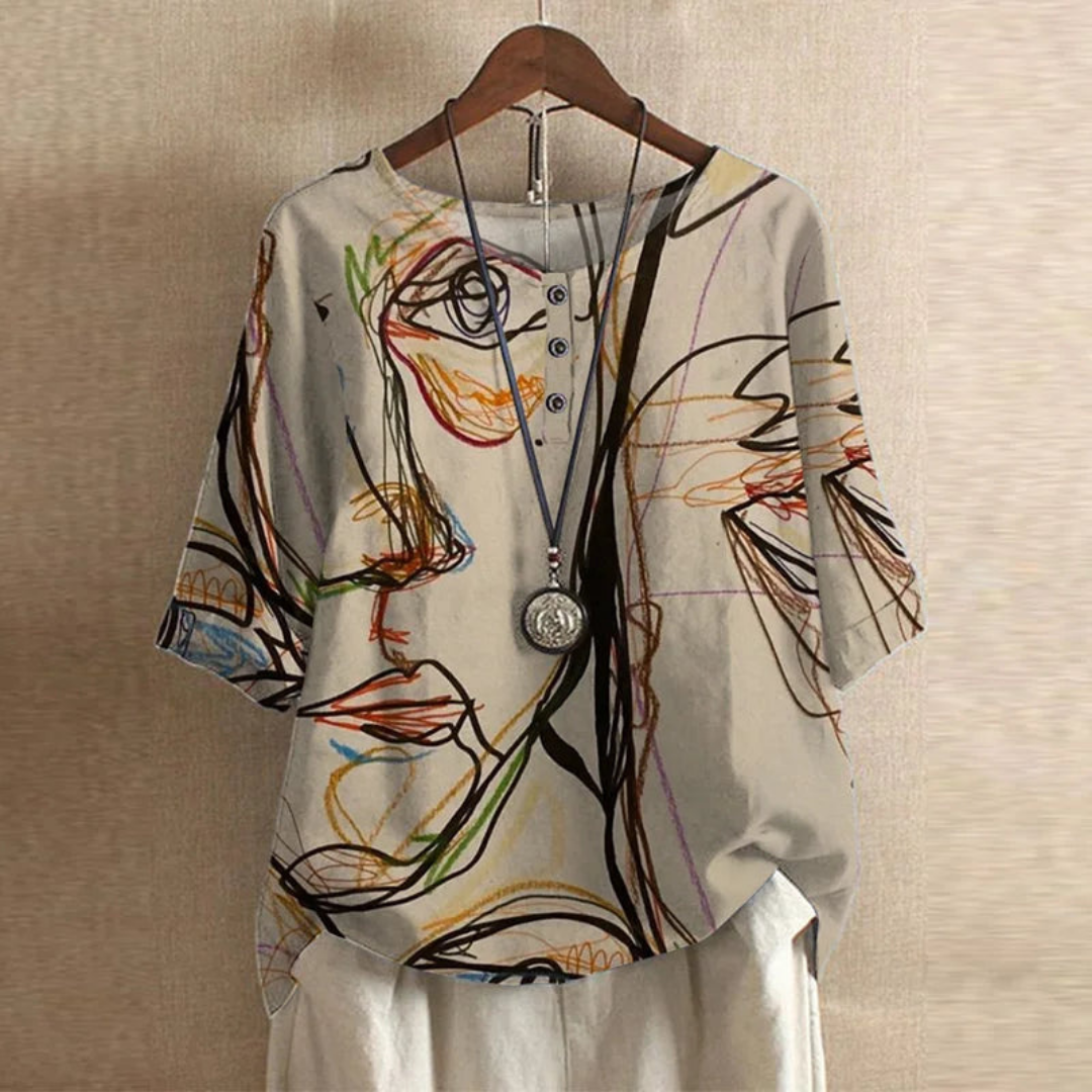 Tessa | Vintage Floral Blouse