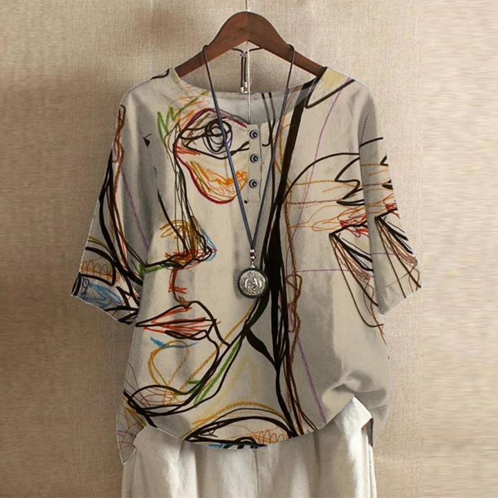 Tessa | Vintage Floral Blouse
