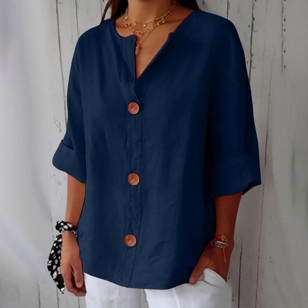 Livia | V-Neck Everyday Blouse