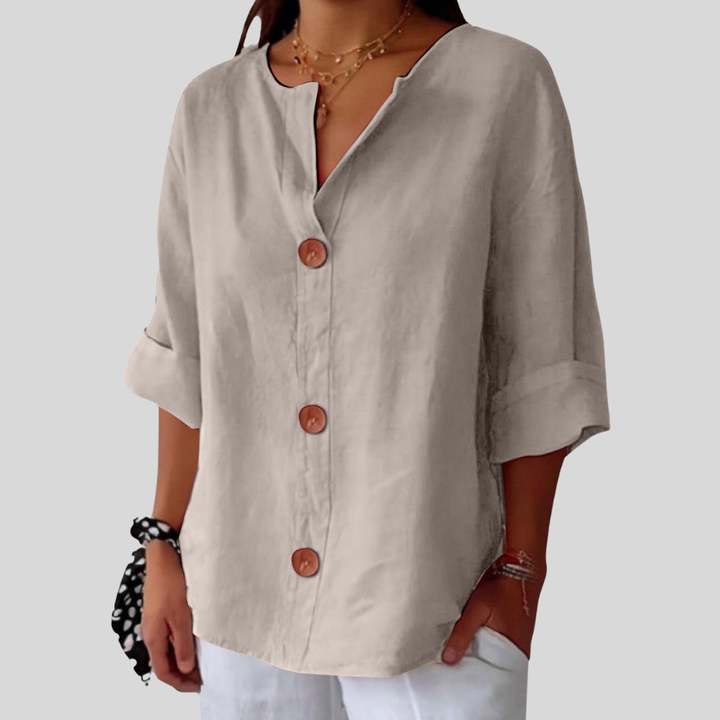 Livia | V-Neck Everyday Blouse