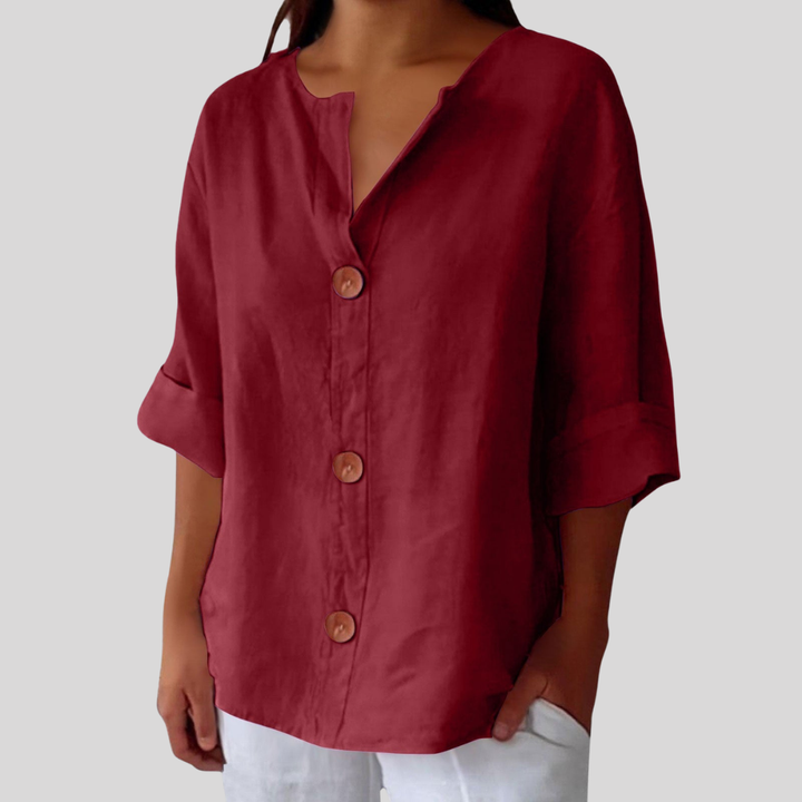 Livia | V-Neck Everyday Blouse