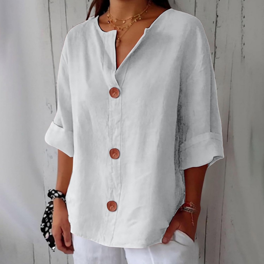 Livia | V-Neck Everyday Blouse