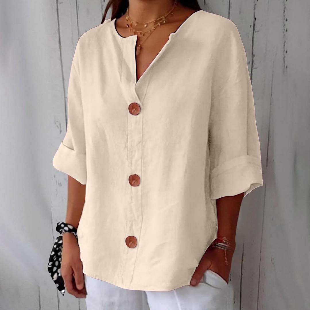Livia | V-Neck Everyday Blouse