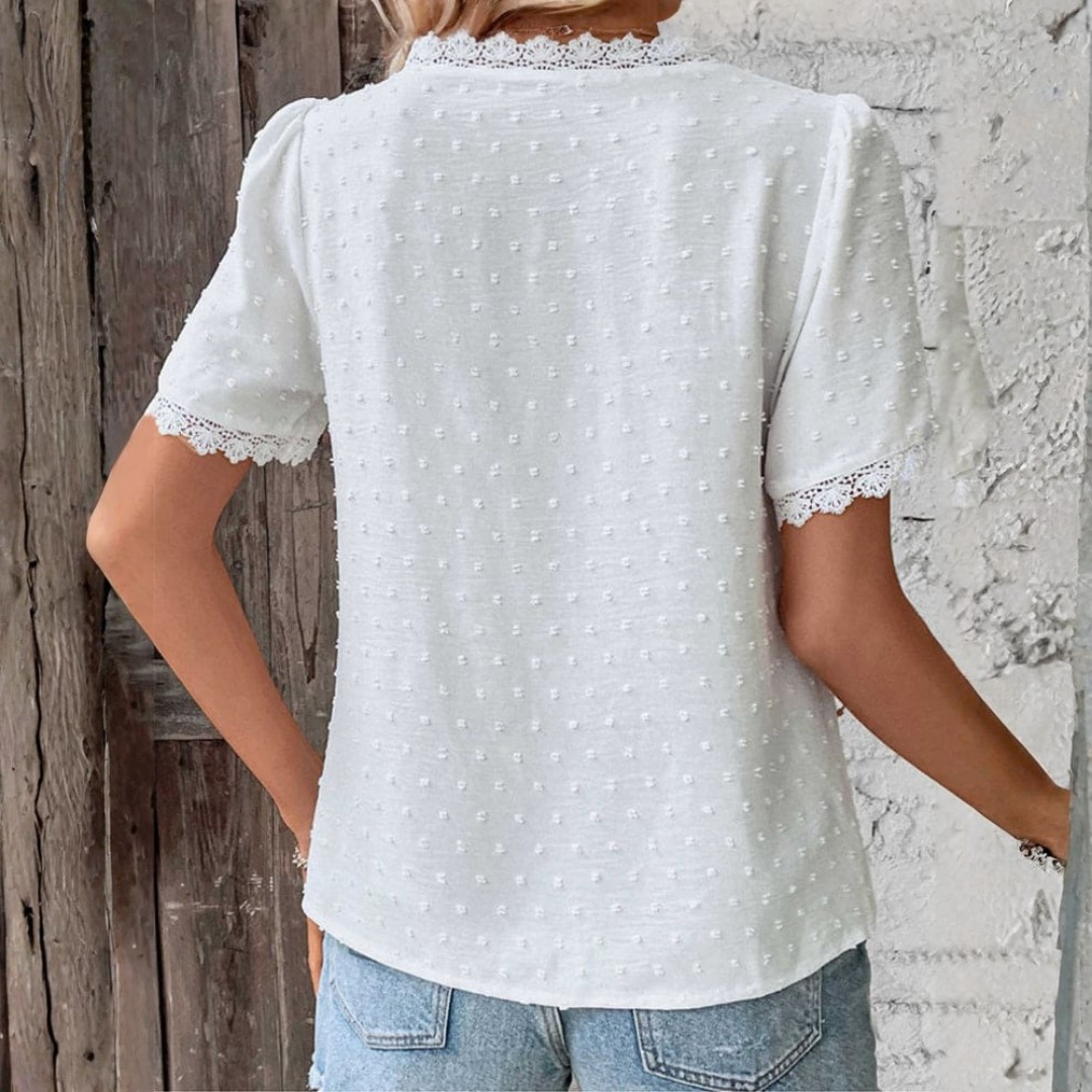 Kaley | Boho V-Neck Blouse