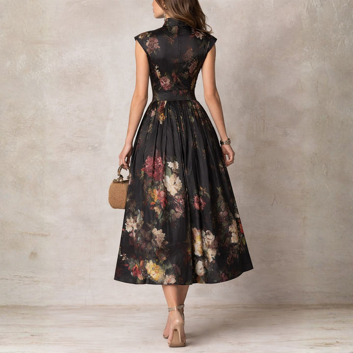 Phoebe | Floral A-Line Midi Dress