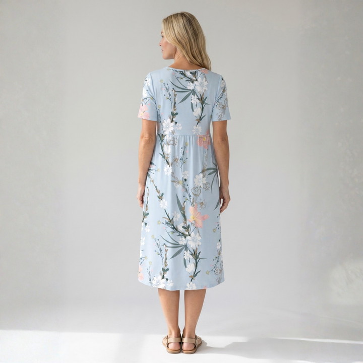 Hattie | Floral Print Midi Dress