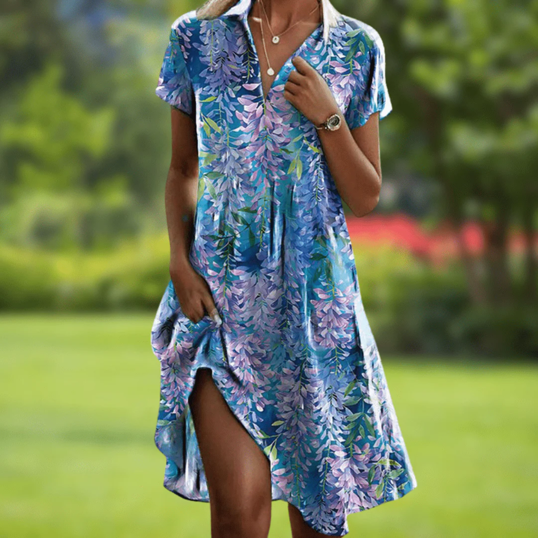 Our elegant maxi flowing dress.