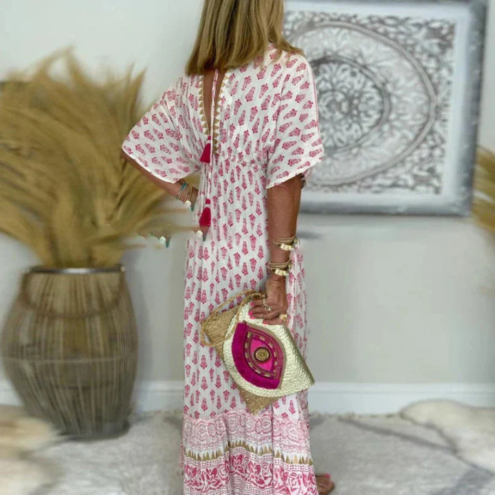 Joanna | Boho Print Maxi Dress