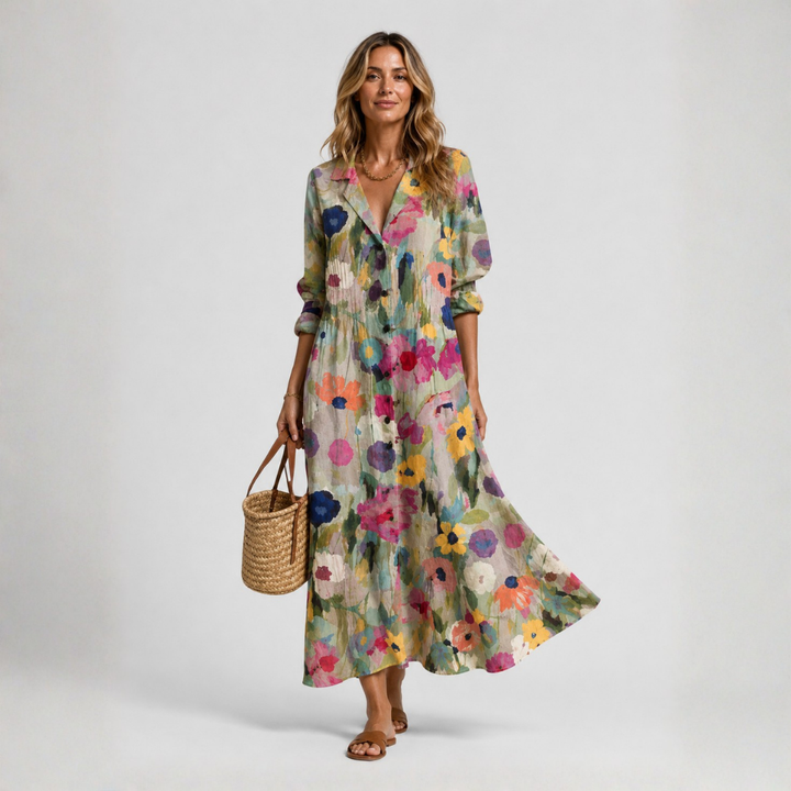 Winona | Printed Shirt Dress