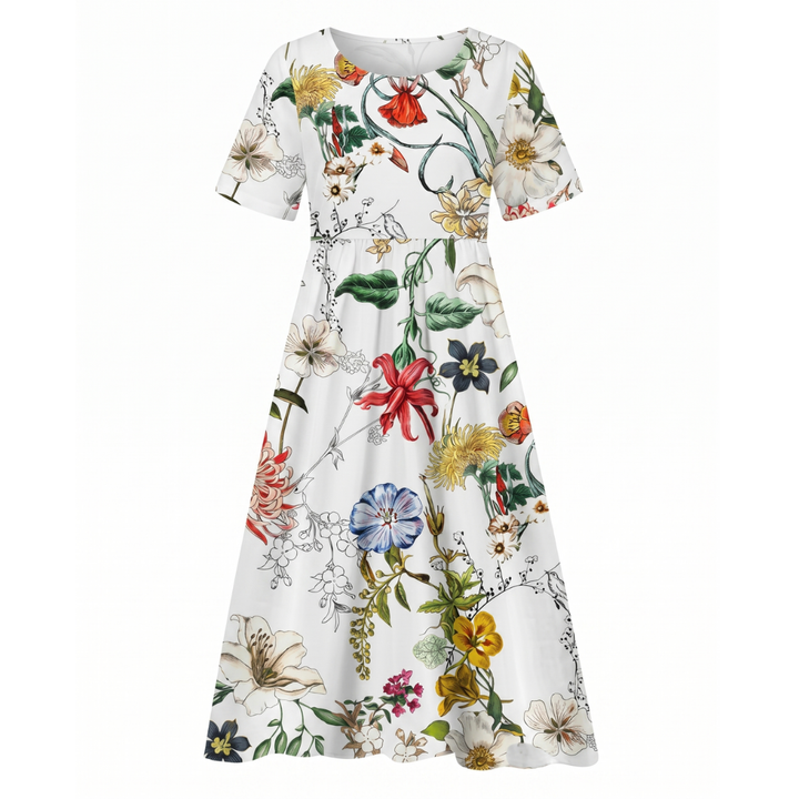 Hattie | Floral Print Midi Dress
