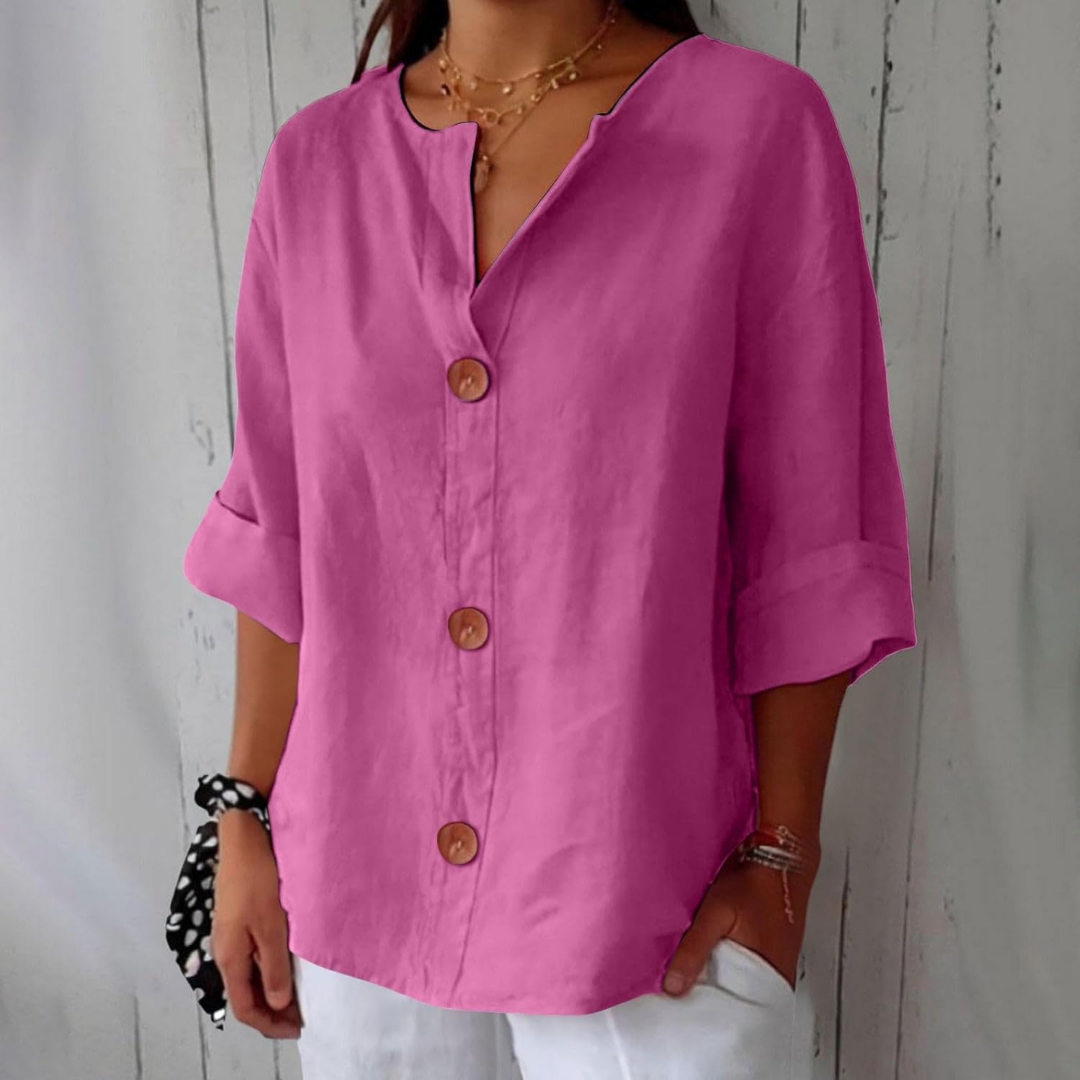 Livia | V-Neck Everyday Blouse