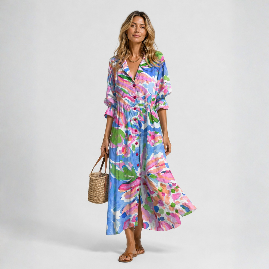 Winona | Printed Shirt Dress