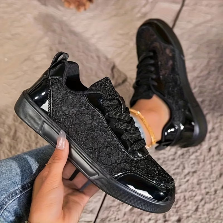 Emma | Floral Lace Sneakers