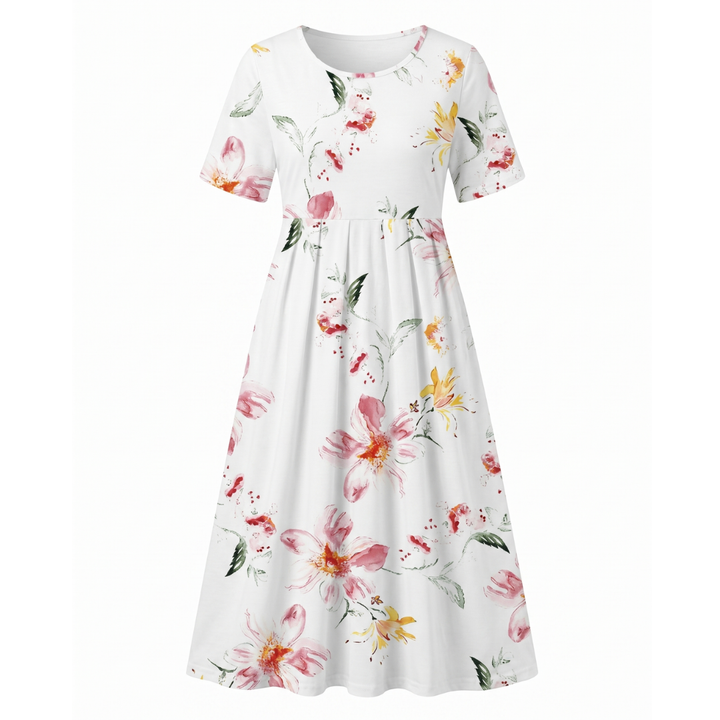 Hattie | Floral Print Midi Dress