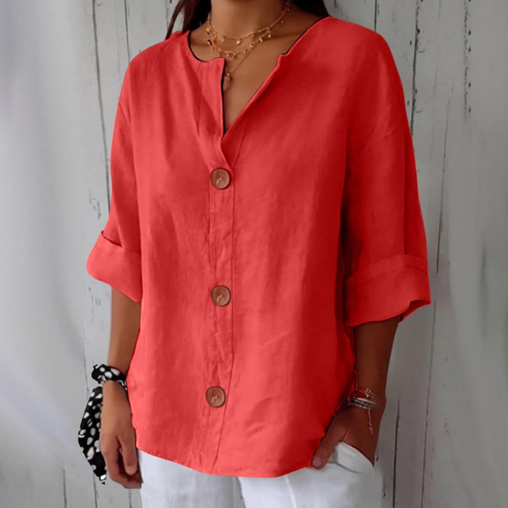 Livia | V-Neck Everyday Blouse