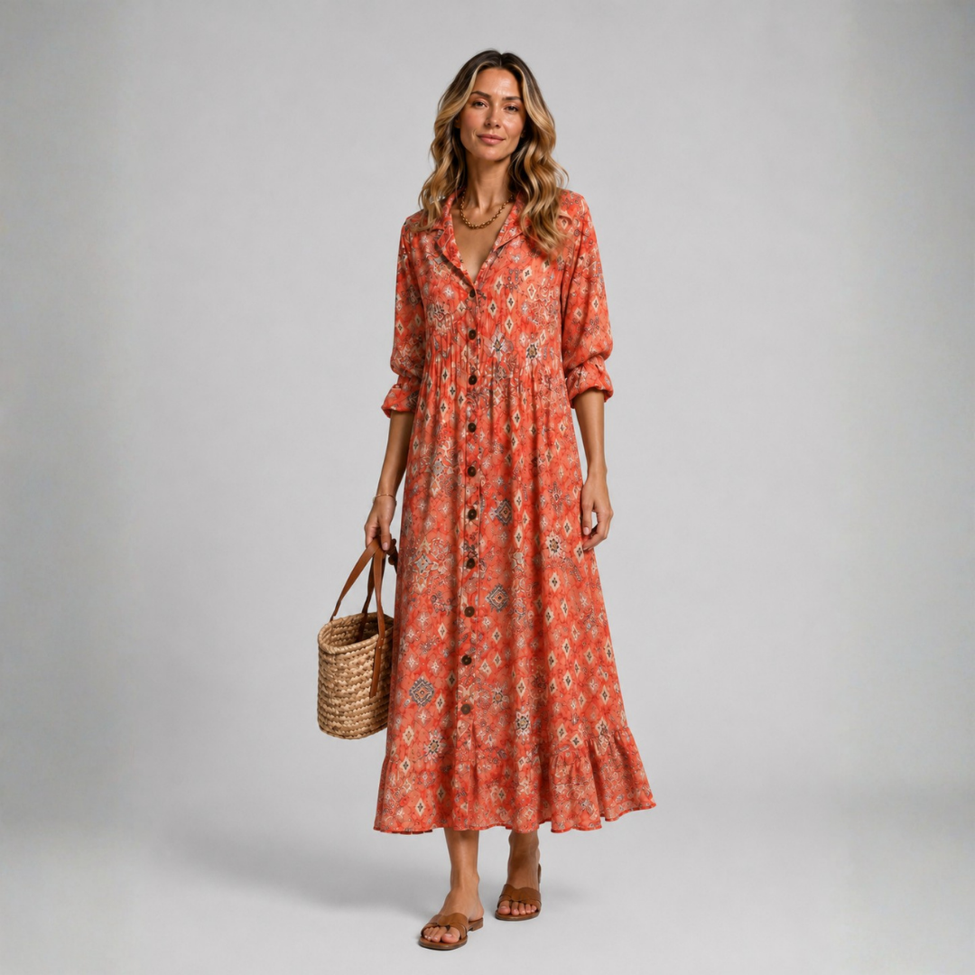 Winona | Printed Shirt Dress
