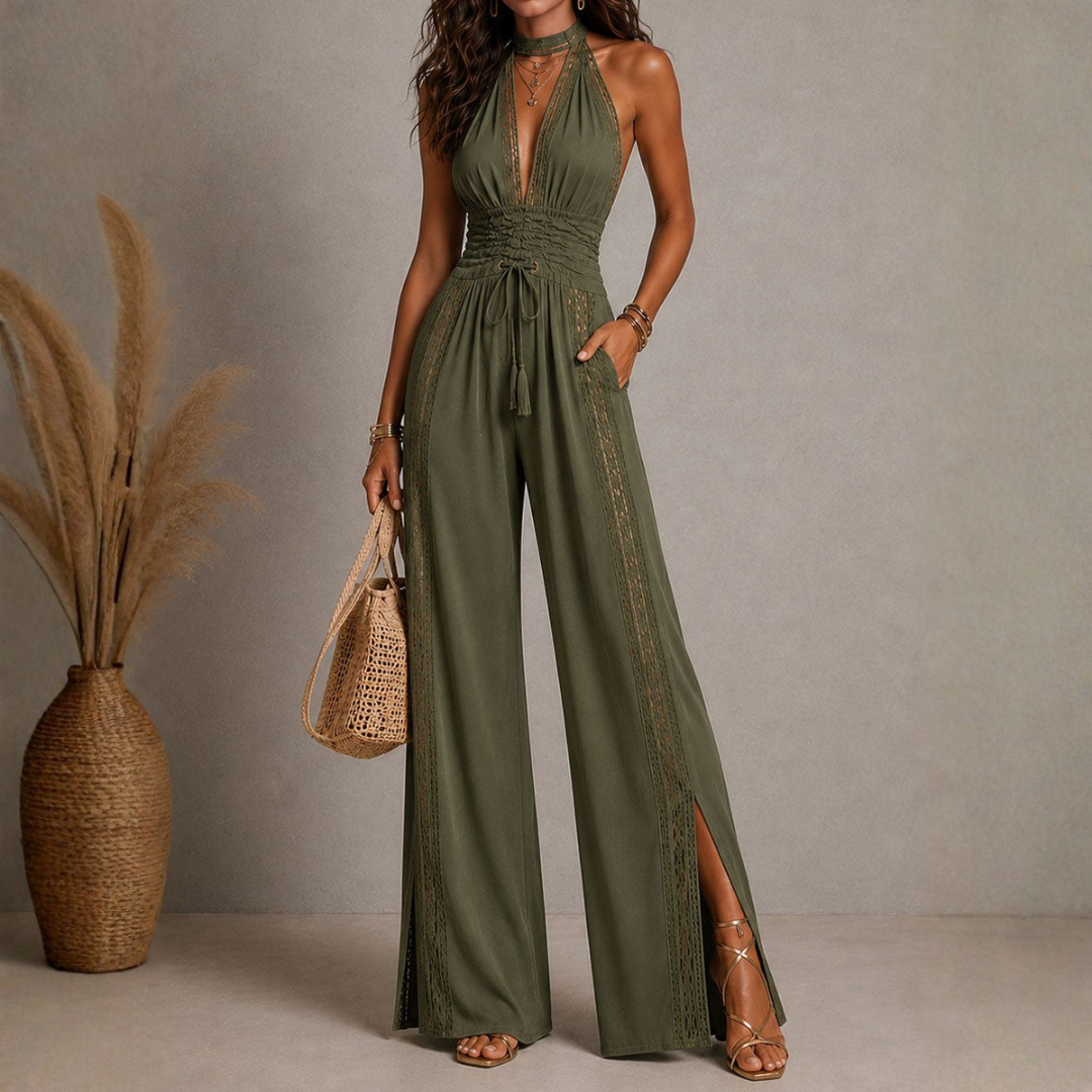 Agatha | Boho Lace Jumpsuit