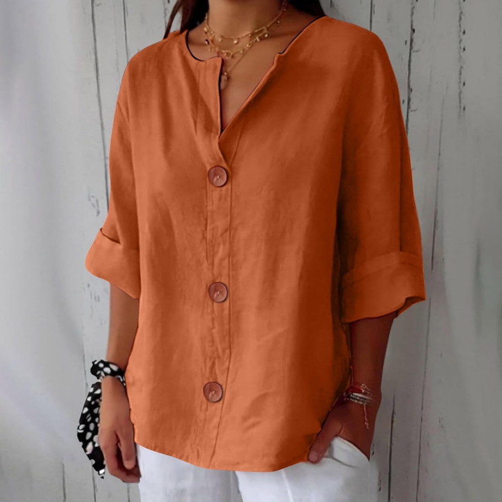 Livia | V-Neck Everyday Blouse