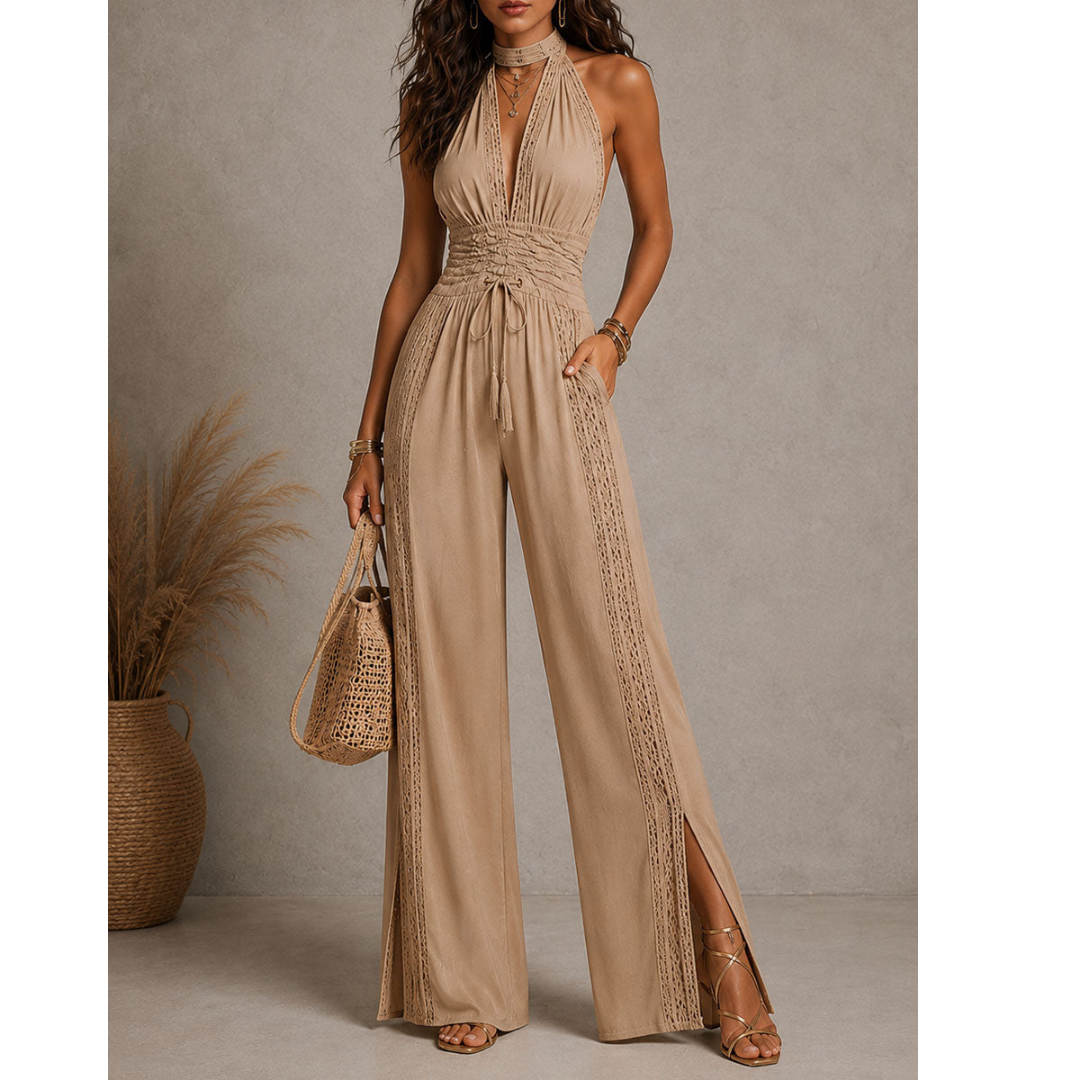Agatha | Boho Lace Jumpsuit