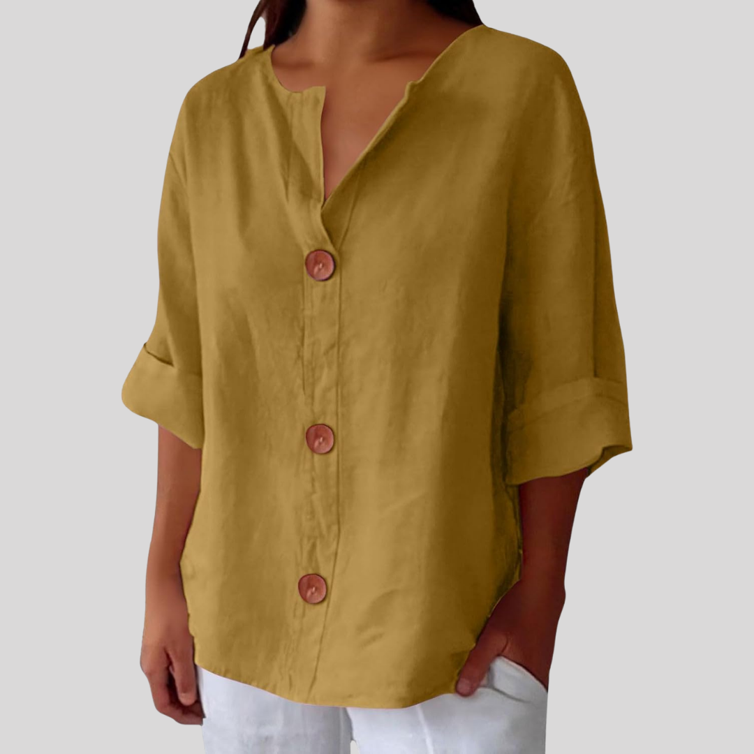 Livia | V-Neck Everyday Blouse