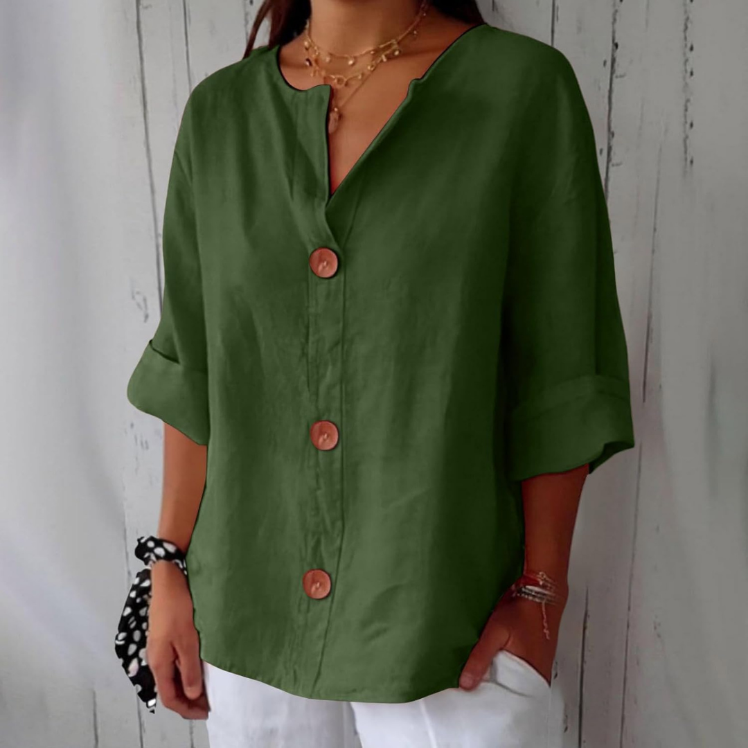 Livia | V-Neck Everyday Blouse