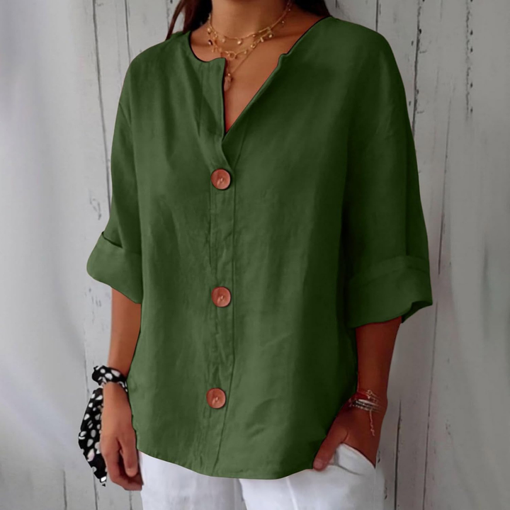 Livia | V-Neck Everyday Blouse