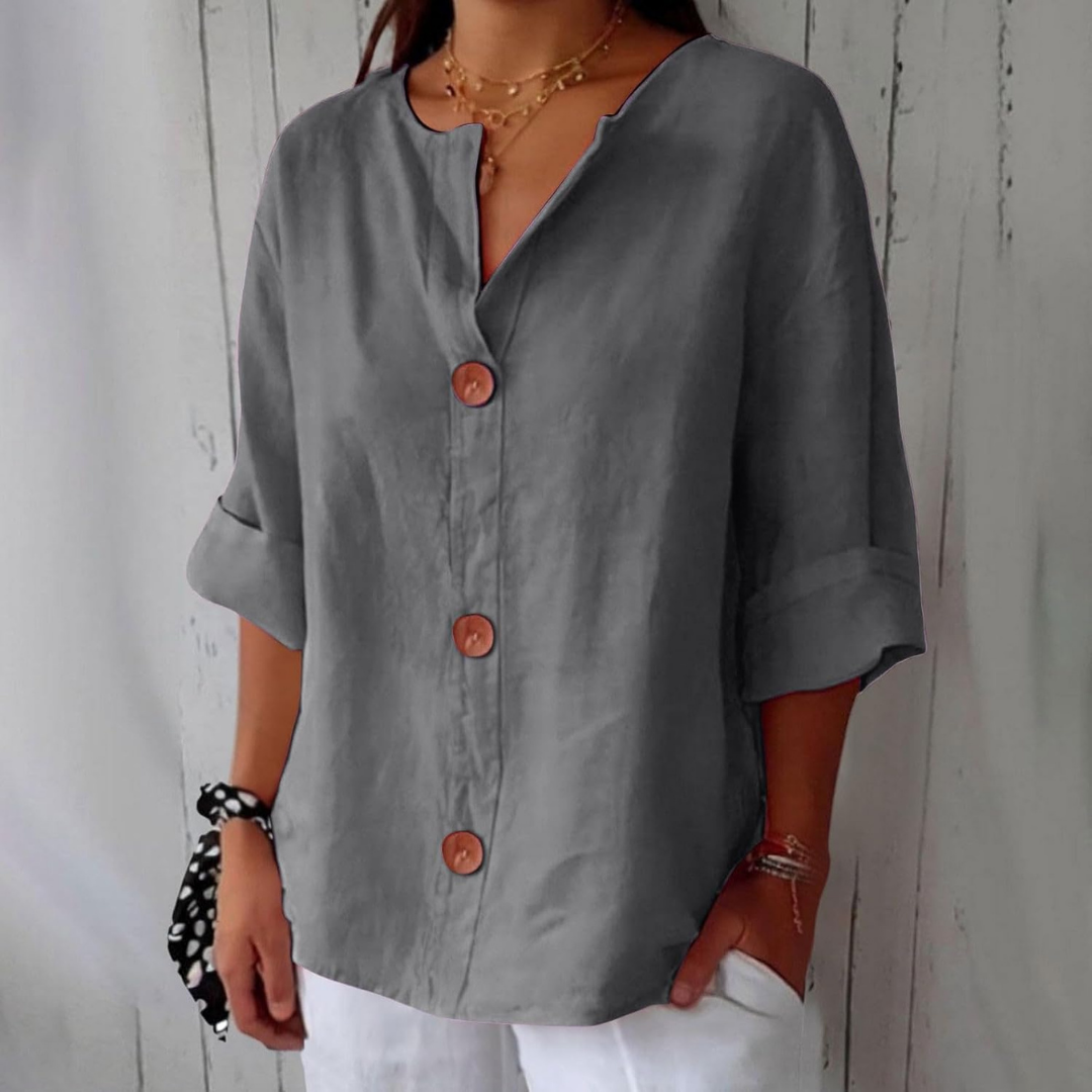 Livia | V-Neck Everyday Blouse